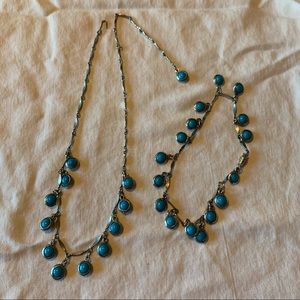 Necklace and anklet bundle